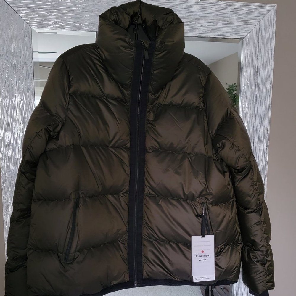 Lululemon Cloudscape Jacket Dark Olive Size 10 New with tags